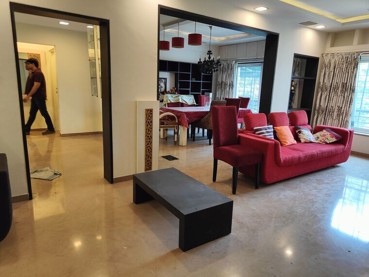 Living Room, kumar-presidency 3 Bedroom 1250 Sq.Ft. Apartment In Koregaon Park Pune 10332035