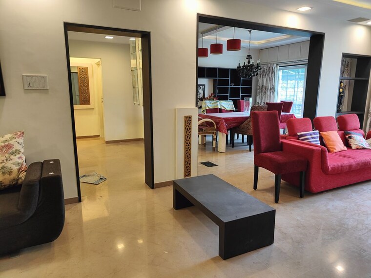 Living Room, kumar-presidency 3 Bedroom 1250 Sq.Ft. Apartment In Koregaon Park Pune 10332035