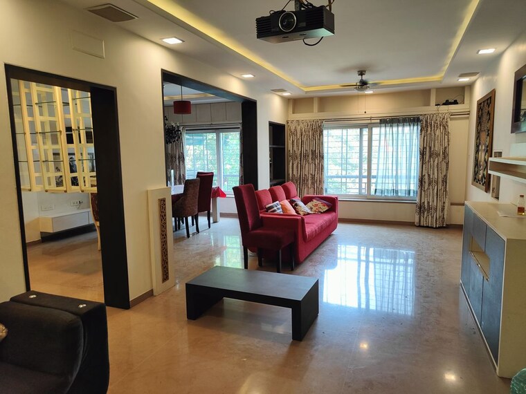 Living Room, kumar-presidency 3 Bedroom 1250 Sq.Ft. Apartment In Koregaon Park Pune 10332035
