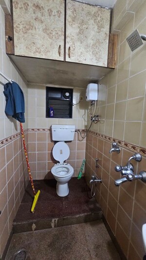 Attached Bathroom in 2 BHK Apartment at Aagan Society, Ghansoli – for Rent