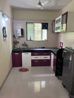 Kitchen in 1.5 BHK Apartment at Alliance Nisarg, Wakad – for Rent