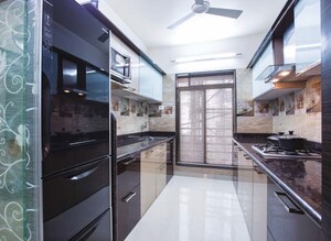 Kitchen in 2 BHK Apartment at Paradise  Sai Crystals, Kharghar – for Rent