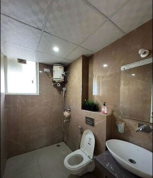 Bathroom in 3 BHK Apartment at La Prisma, Dhakoli – for Rent