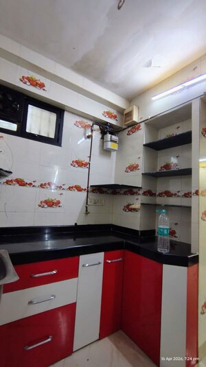 Kitchen in 1 RK Apartment at Chatrapati Shivaji Raje Complex, Kandivali West – for Rent