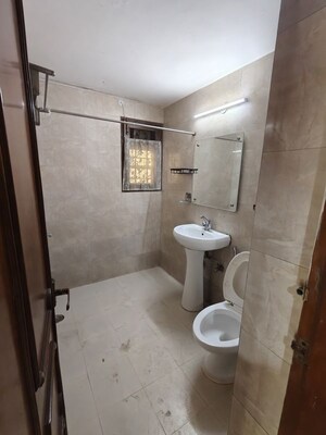 Bathroom in 3 BHK Apartment at Vasant Kunj – for Rent