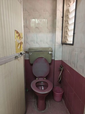 Bathroom in 1 BHK Apartment at Kanchan Pushp Society, Ghodbunder Road – for Rent