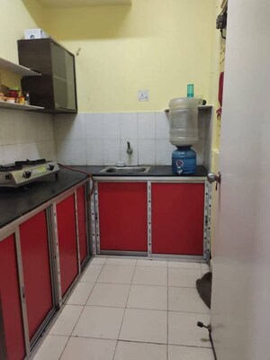 Kitchen in 2 BHK Apartment at Shrachi Greenwood Elements, Rajarhat New Town – for Rent