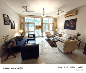 Living Room in 4 BHK Builder Floor at Greater Kailash I – for Rent