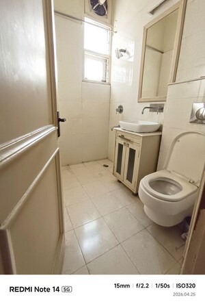 Bathroom in 4 BHK Builder Floor at Greater Kailash I – for Rent