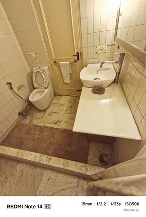 Bathroom in 4 BHK Builder Floor at Greater Kailash I – for Rent