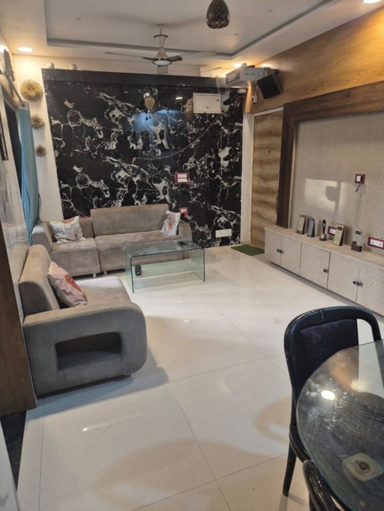 Living Room, makarba 2 Bedroom 1070 Sq.Ft. Apartment In Makarba Ahmedabad 10332585