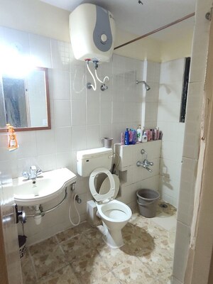 Bathroom in 3 BHK Apartment at CBR Akshaya, Lb Shastri Nagar – for Rent