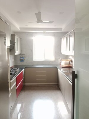 Kitchen in 4 BHK Builder Floor at Green Park Extension – for Rent