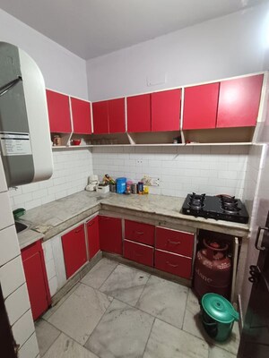 Kitchen in 2 BHK Builder Floor at Nehru Enclave – for Rent