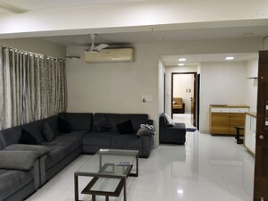 Living Room in 4 BHK Apartment at Sahajanand Oasis, Memnagar – for Rent