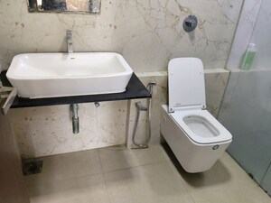 Bathroom in 4 BHK Apartment at Sahajanand Oasis, Memnagar – for Rent