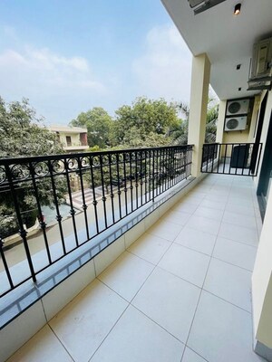 Balcony in Studio Builder Floor at Medi City – for Rent