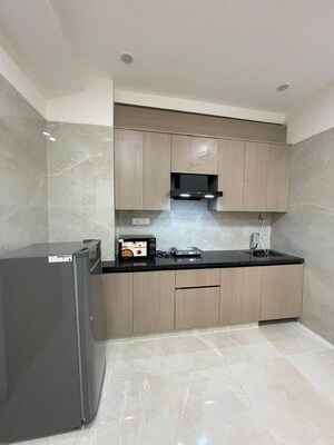 Kitchen in Studio Builder Floor at Medi City – for Rent