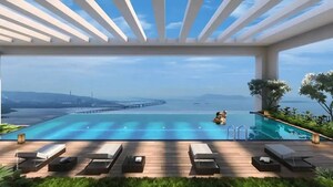 Swimming Pool in 3 BHK Apartment at Atul Ocean Drive, Marine Lines – for Sale