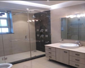 Bathroom in 3 BHK Builder Floor at Green Park Extension – for Rent