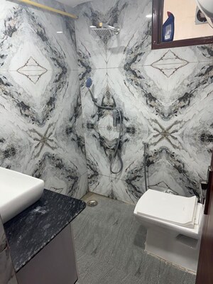 Bathroom in 1 BHK Apartment at Khirki Extension – for Rent