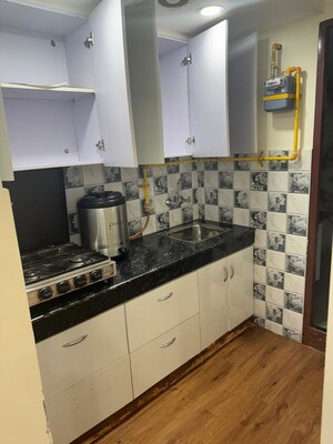 Kitchen in 1 BHK Apartment at Khirki Extension – for Rent