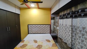 Master Bedroom in 1 BHK Apartment at Destiny Paradise, Mulund East – for Rent