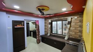 Living Room in 1 BHK Apartment at Destiny Paradise, Mulund East – for Rent