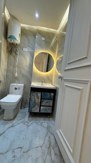 Bathroom in 2 BHK Builder Floor at Chattarpur – for Rent