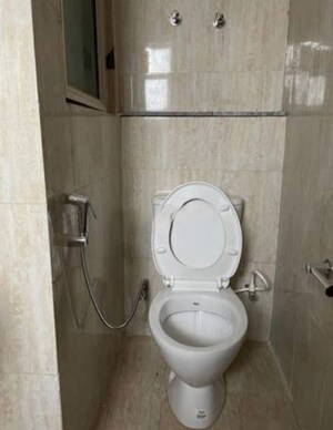 Bathroom in 3 BHK Apartment at Omaxe Waterscapes, Gomti Nagar – for Rent