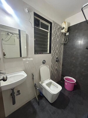 Bathroom in 2 BHK Apartment at Hiranandani Belicia, Powai – for Rent