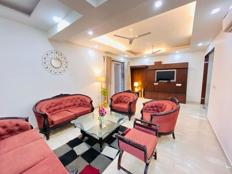 Living Room, lajpat nagar 4 Bedroom 300 Sq.Yd. Builder Floor In Lajpat Nagar Delhi 10333031