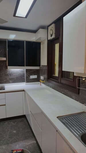 Kitchen in 3 BHK Builder Floor at New Friends Colony – for Rent