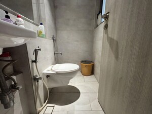 Bathroom in 4 BHK Apartment at Rustomjee Seasons, Bandra East – for Rent