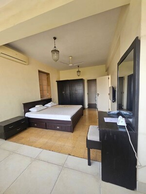 Living Room in 4 BHK Apartment at Rustomjee Seasons, Bandra East – for Rent