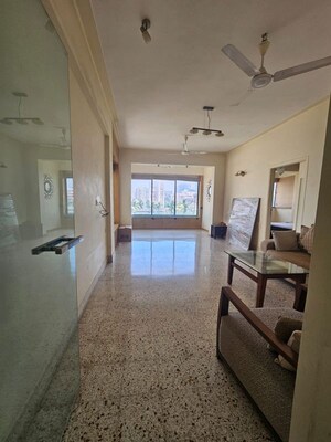 Living Room in 4 BHK Apartment at Rustomjee Seasons, Bandra East – for Rent