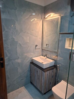 Bathroom in 3 BHK Builder Floor at Vipul World Floors, Sector 48 – for Rent