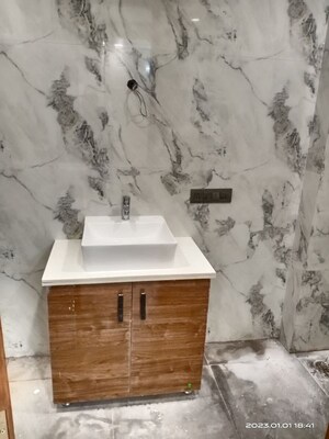 Bathroom in 2 BHK Builder Floor at Vasant Kunj – for Rent