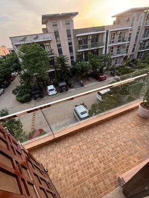 Balcony in 3 BHK Builder Floor at Omaxe New Chandigarh, North Mullanpur – for Rent