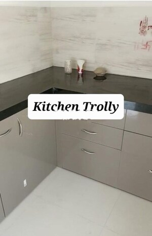 Kitchen in 2 BHK Apartment at Kunal Iconia, Mamurdi – for Rent