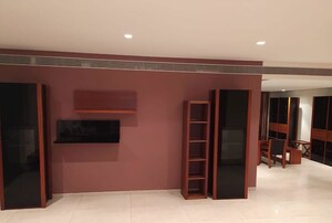 Living Room in 3.5 BHK Apartment at Panchshil One North, Magarpatta City – for Rent