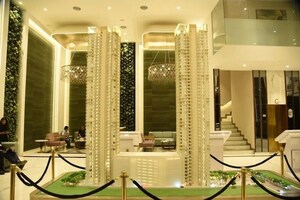 Living Room in 3 BHK Apartment at Prestige Jasdan Classic, Mahalaxmi – for Rent