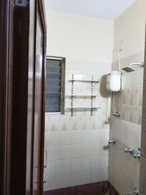 Bathroom in 1 BHK Apartment at Ganapati Tower Kandivali, Kandivali East – for Rent