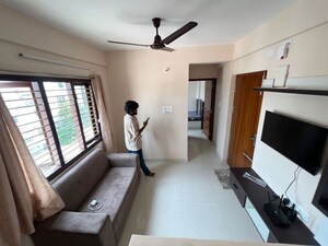 Living Room in 1 BHK Apartment at Koramangala – for Rent