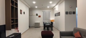 Living Room in 2 BHK Apartment at Bhartiya City Nikoo Homes II, Thanisandra Main Road – for Rent
