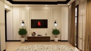 Living Room in 3 BHK Apartment at T And T Eutopia Phase 1, Siddharth Vihar – for Sale