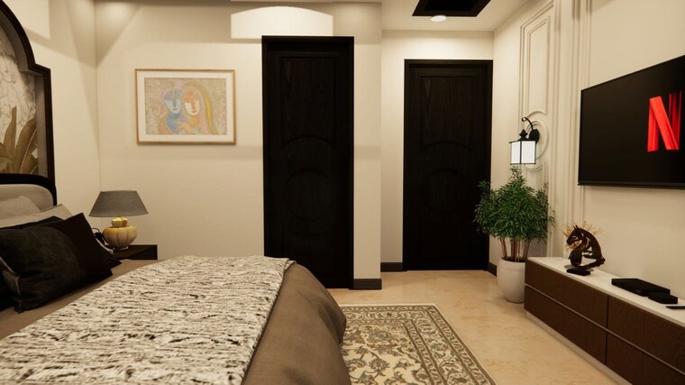 Bedroom, t-and-t-eutopia-phase-1 3 Bedroom 1550 Sq.Ft. Apartment In Siddharth Vihar Ghaziabad 10333896