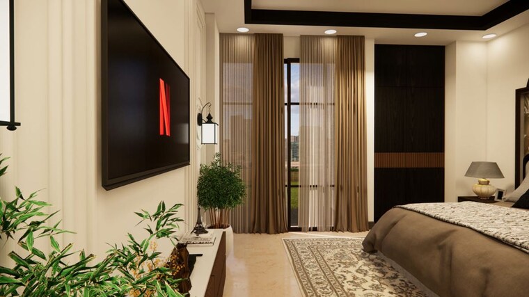 Bedroom, t-and-t-eutopia-phase-1 3 Bedroom 1550 Sq.Ft. Apartment In Siddharth Vihar Ghaziabad 10333896
