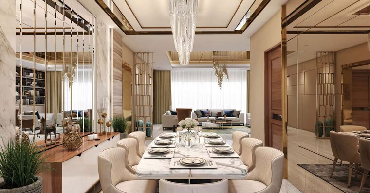 Dining area, tulip-monsella 3 Bedroom 2892 Sq.Ft. Apartment In Sector 53 Gurgaon 10334012
