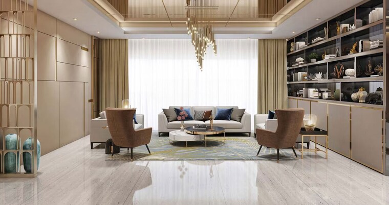 Living Room, tulip-monsella 3 Bedroom 2892 Sq.Ft. Apartment In Sector 53 Gurgaon 10334012